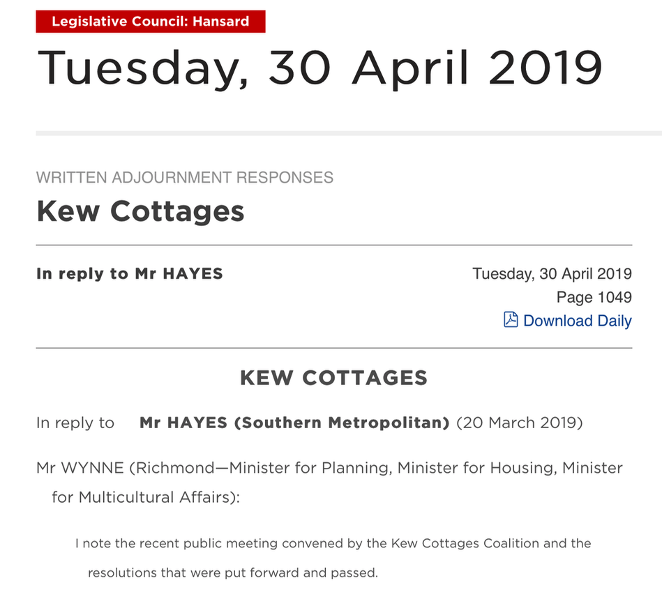 20190430 Hansard Extract Richard
                              Wynne